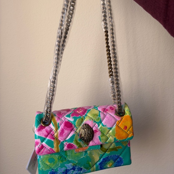 Kurt Geiger London mini Kensington floral leather bag - Picture 6 of 12